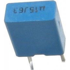 150n/63V TC350, svitkový kondenzátor radiální RM=5mm