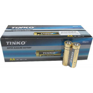 Baterie TINKO 1,5V AA(LR6) alkalická, balení 60ks