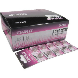 Baterie TINKO LR43 (AG12,LR1142,GP386) alkalická, balení 200ks