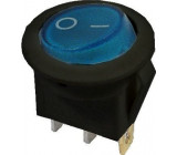Vypínač kolébkový MIRS101-8, ON-OFF 1p.250V/6A modrý, prosvětlený