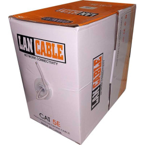 Kabel UTP CAT5e 4páry, drát Cu 0,51, materiál CU/LSZH, balení 305m