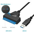 Kabel SATA 3.0 (7+15p) - USB 3.0
