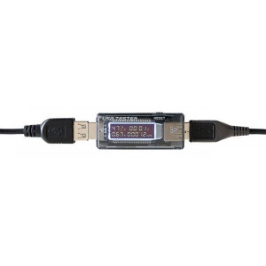 USB tester - voltmetr a ampérmetr 3,5-20V/0-3A DC, AK306C