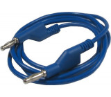 Propojovací kabel 1mm2/ 2m s banánky modrý