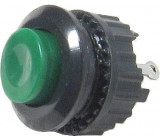 Tlačítko DS-501, ON-(OFF) 125V/1A zelené rozpínací