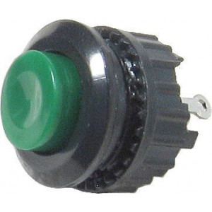 Tlačítko DS-501, ON-(OFF) 125V/1A zelené rozpínací