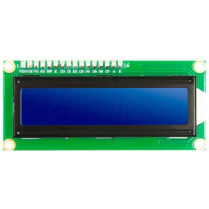 Displej LCD1602A I2C, 16x2 znaků, modré podsvícení