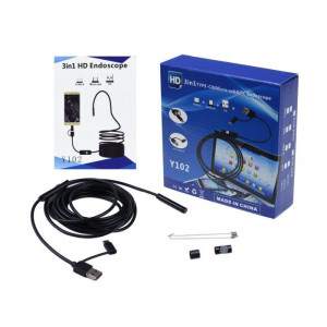 Endoskop - Inspekční kamera 7mm, USB, kabel 15m