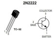 2N2222, tranzistor NPN 40V/600mA, TO92