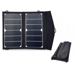 Přenosný fotovoltaický solární panel 2x7W s USB, solární nabíječka