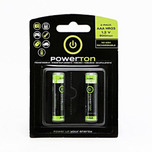 Nabíjecí baterie NiMH Powerton AAA (900mAh) - 2ks