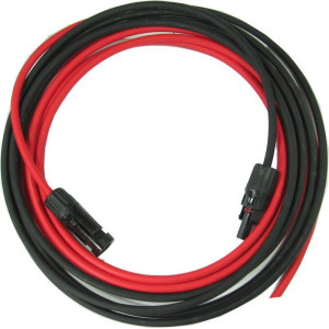 Solární kabel H1Z2Z2-K, 6mm2, červený+černý s konektory MC-4, 5m