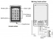 Přístupový systém s klávesnicí a RFID čtečkou kovový podsvícený