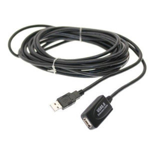 Kabel USB-A male / USB-A female 2.0, délka 5m, včetně repeateru