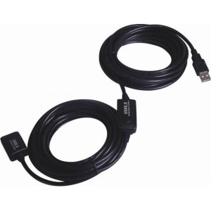 Kabel USB 2.0 konektor USB A / zdířka USB A 20m včetně repeateru