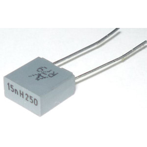 15n/250V MKT RM5 /~TC351/, svitkový kondenzátor radiální, RM=5mm