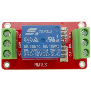 Modul relé 1x, napájení 12V, bez optočlenu, RM1LS