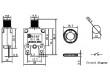 Nadproudový tepelný jistič ST-1 250VAC/20A nebo 32VDC/20A