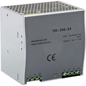 Průmyslový zdroj DR-240-24 24V=/240W spínaný na DIN lištu
