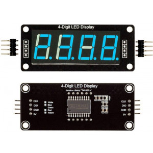 Hodinový displej 0,56” s TM1637 modrý