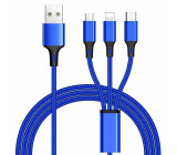 Univerzální USB kabel 3v1 Lightning / USB C/ micro USB