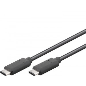 Kabel USB 3.1 konektor USB C / USB-C, 0,5m černý