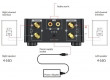 Zesilovač 2.0 2x25W s AUX IN, Bluetooth, USB, SD kartou stříbrný