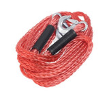 Tažné pružné lano 4m 3000Kg, červené s háky