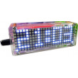Digitální hodiny LED matrix s teploměrem - modré, STAVEBNICE