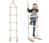 Dřevěný provazový žebřík, 190cm