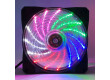 Ventilátor 120x120x25mm 12V s barevným osvětlením