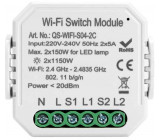 Dálkově ovládaný vypínač TUYA QS-WIFI-S04-2C dvoukanálový