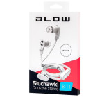 Sluchátka špunty, jack 3,5mm BLOW B-11 WHITE