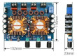 Bluetooth přijímač a zesilovač 2x160W+220W s TDA7498E, modul XH-A128