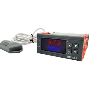 Digitální termostat a hygrostat SHT2000, napájení 110-230VAC