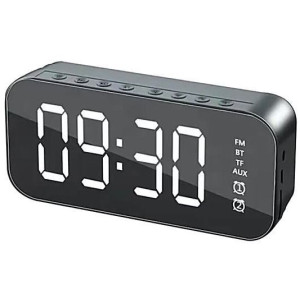 Bluetooth reproduktor s rádiem FM a hodinami (radiobudík)