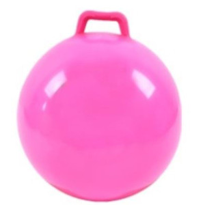 Skákací gymnastický míč, 45cm, růžový