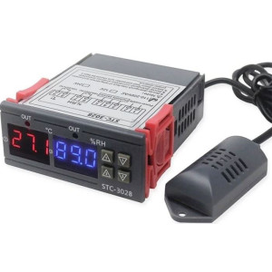 Digitální termostat a hygrostat STC-3028, napájení 230VAC