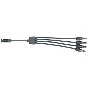 Rozbočení MC-4, 1x konektor, 4x zdířka, kabel 30cm