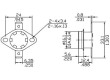 Termostat 40°C KSD301 bimetalový 250V/10A, spínací-vratný (NO)