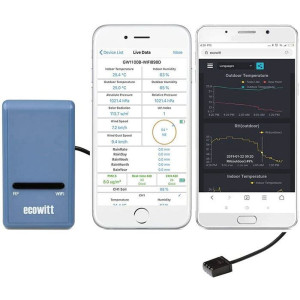 Wifi brána Ecowitt GW1100 s teploměrem, vlhkoměrem a barometrem