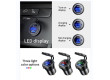 Napájecí zdířka s voltmetrem 12-24V/45W USB-A + USB-C (5V, 9V, 19V) PD