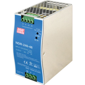 Průmyslový zdroj Mean Well NDR-240-48, 48V=/240W spínaný na DIN lištu