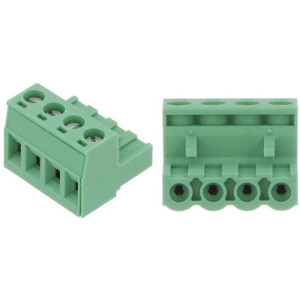 Svorkovnice násuvná 4P- část se svorkami, KF2EDGK-4P, RM=3,81mm
