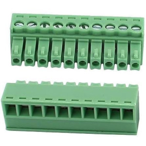 Svorkovnice násuvná 10P- část se svorkami, KF2EDGK-10P, RM=3,81mm