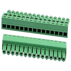 Svorkovnice násuvná 15P- část se svorkami, KF2EDGK-15P, RM=3,81mm