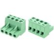 Svorkovnice násuvná 4P- část se svorkami, KF2EDGK-4P, RM=5,08mm