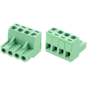 Svorkovnice násuvná 4P- část se svorkami, KF2EDGK-4P, RM=5,08mm