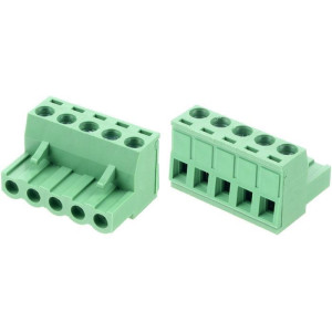 Svorkovnice násuvná 5P- část se svorkami, KF2EDGK-5P, RM=5,08mm