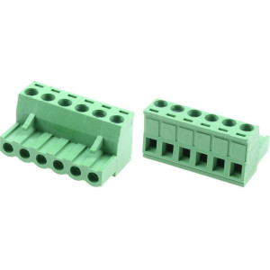 Svorkovnice násuvná 6P- část se svorkami, KF2EDGK-6P, RM=5,08mm